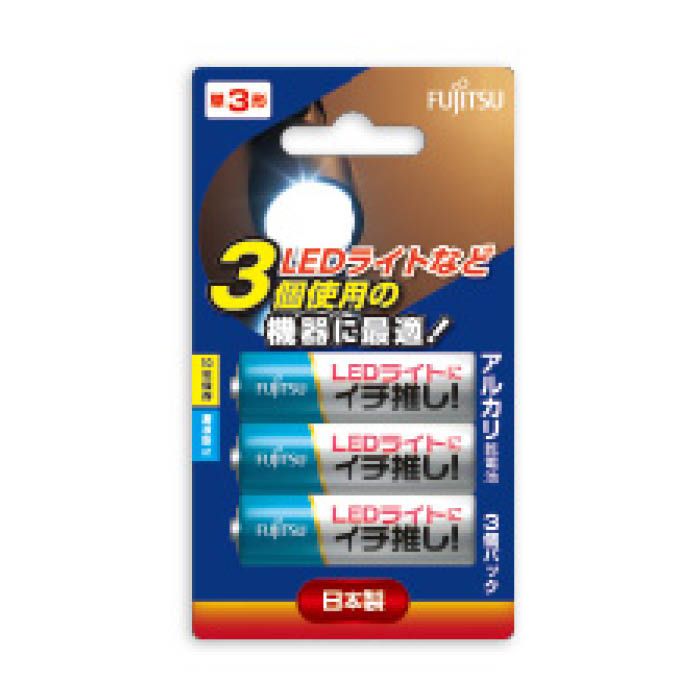 FDK 富士通アルカリ電池単3 3P LR6LED(3SB)
