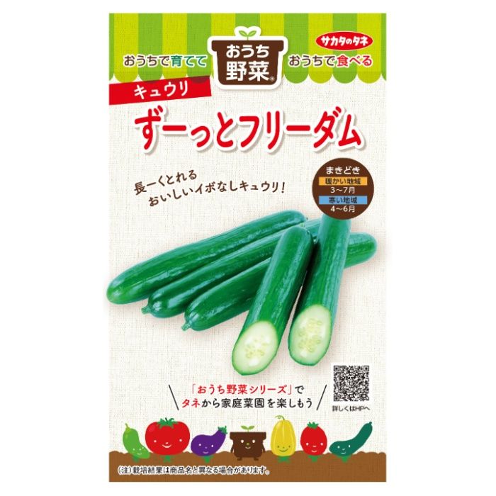 サカタのタネ おうち野菜　キュウリ ずーっとフリーダム