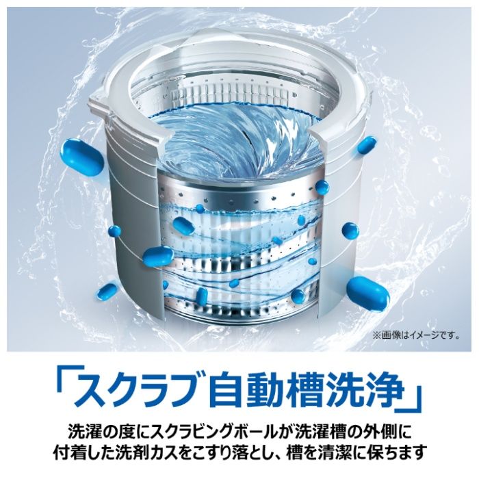 ハイアール 10.0kgDD全自動洗濯機 JW-XD100A(W)の説明画像3