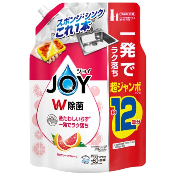 P&G 除菌ジョイ グレープフルーツ詰替1550ml
