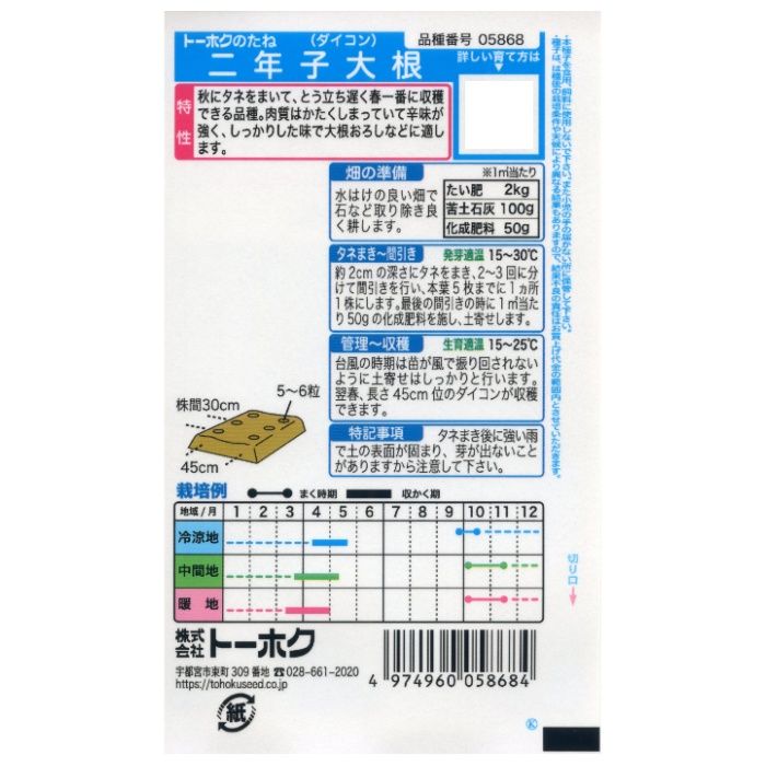ダイコン 二年子大根の説明画像2