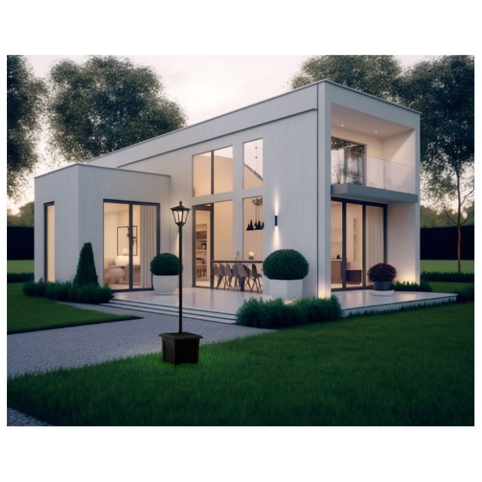 LEDソーラーライト1灯プランター付 38518の説明画像2