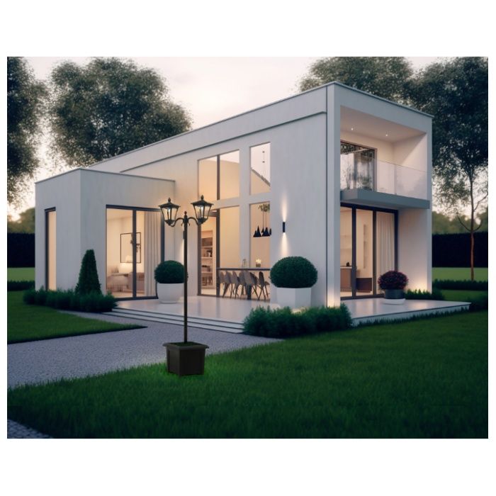 LEDソーラーライト2灯プランター付 38519の説明画像2