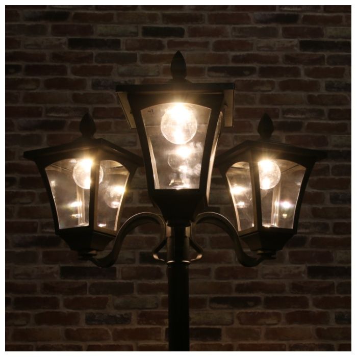 LEDソーラーライト3灯プランター付 38520の説明画像4