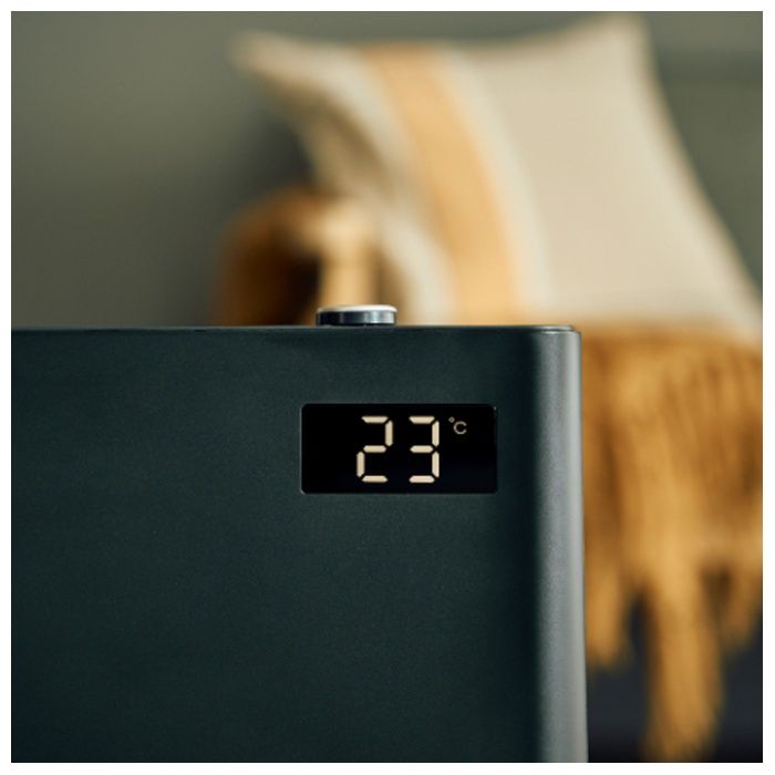 静音パネルDCセラミックヒーター QS563ブラックの説明画像2