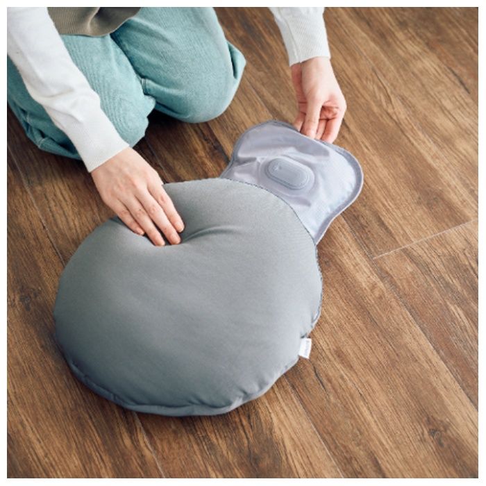 蓄熱式ビーズクッション湯たんぽ QS552グレーの説明画像2