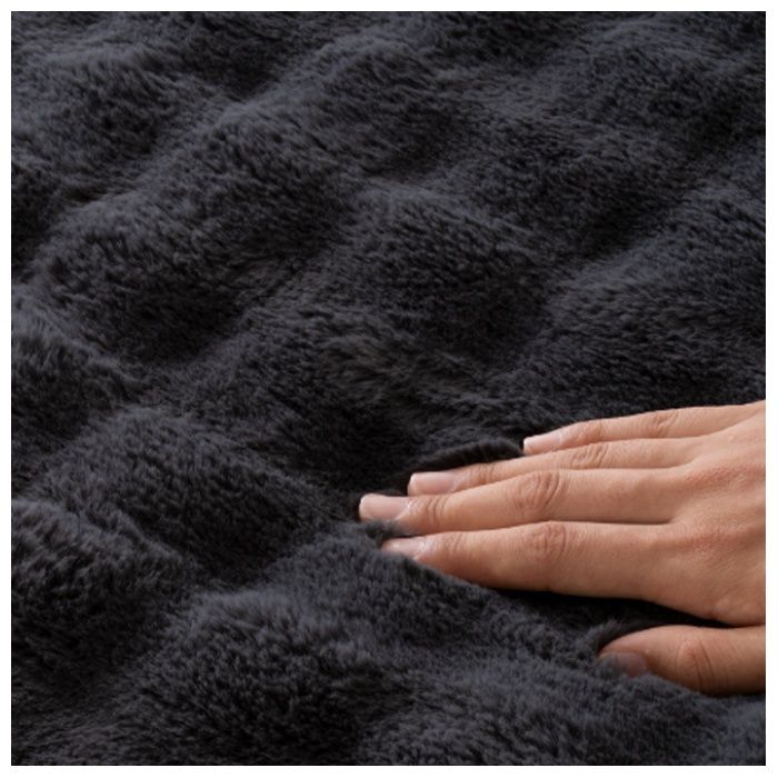 電気毛布掛敷両用タイプL QS553チャコールグレーの説明画像3