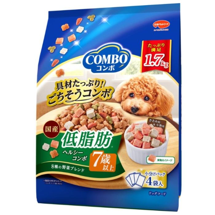 日本ペット COMBO コンボドッグ 低脂肪 7歳以上 1.7kg ヘルシーコンボ 8種の野菜ブレンド
