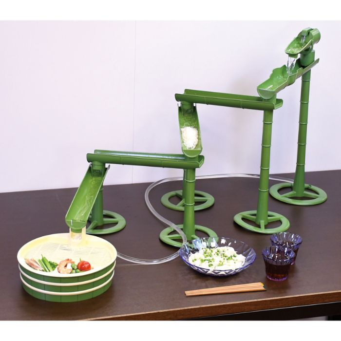 パール金属 そうめん流し器 竹流麺スライダーの説明画像2
