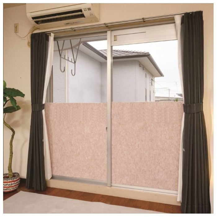 窓ぴたシート あったかプラス ベージュ 大判タイプ 90cm×90cm KPM2-BE-9001の説明画像2