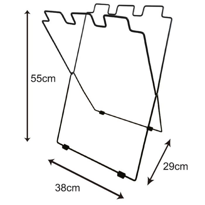 折りたたみゴミ袋スタンド ブラックの説明画像2