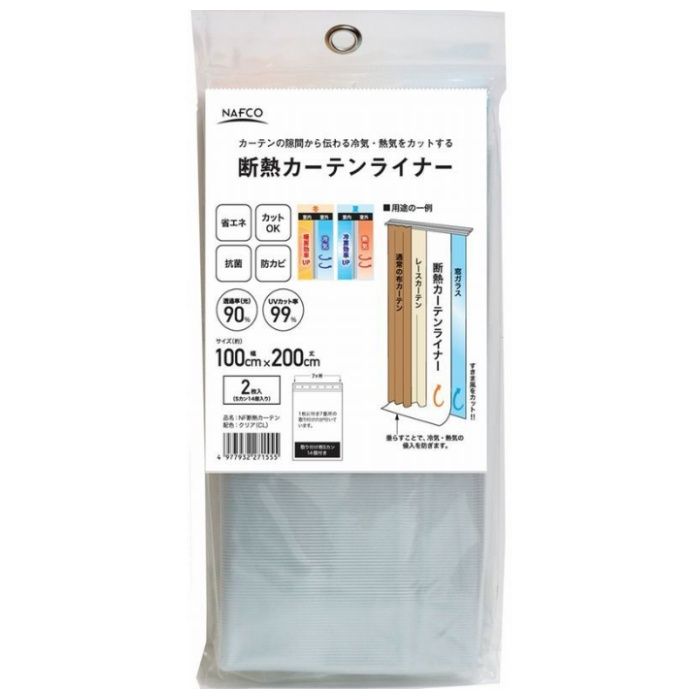 明和グラビア NFダンネツカーテンライナーCP W 100cm×200cm×2枚