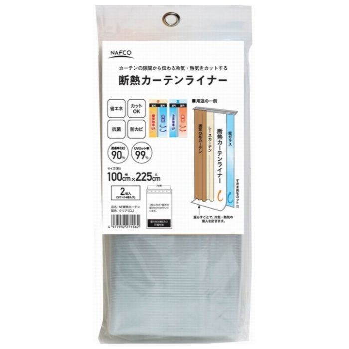 明和グラビア NFダンネツカーテンライナーCP W 100cm×225cm×2枚