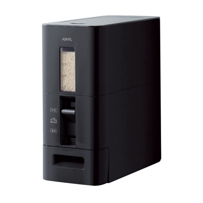 S計量米びつ6kg ブラック