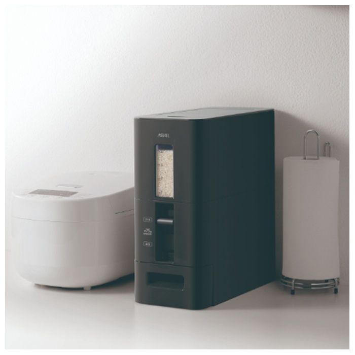 S計量米びつ6kg ブラックの説明画像2