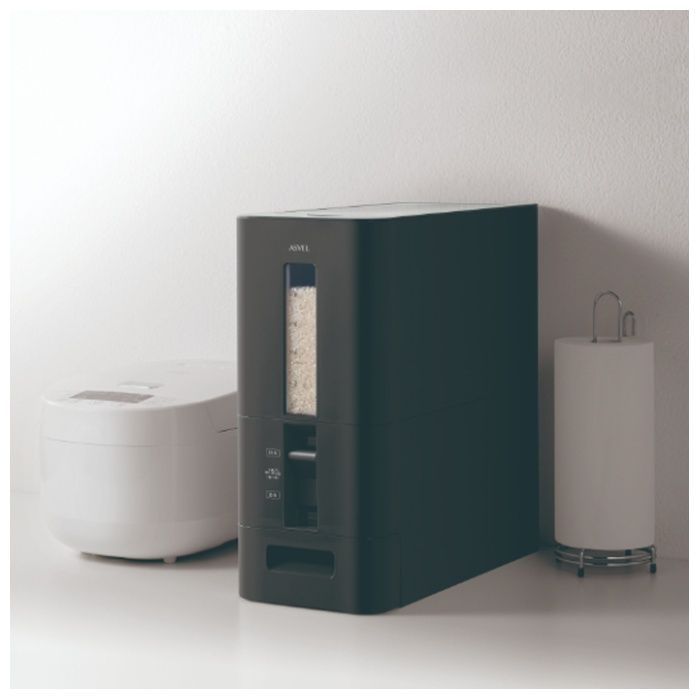 S計量米びつ12kg ブラックの説明画像2