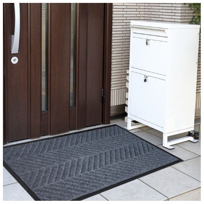玄関マット ヘリンボーン 約60×90cm