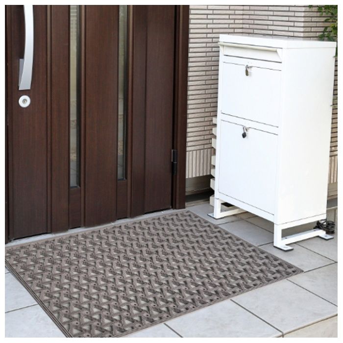 泥落としマット 約48.5×75cm グレー