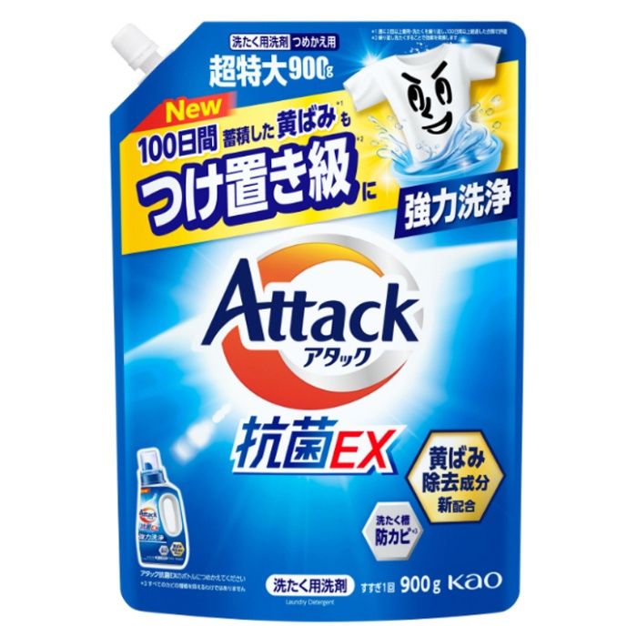 花王 アタック抗菌EX つめかえ用 900g
