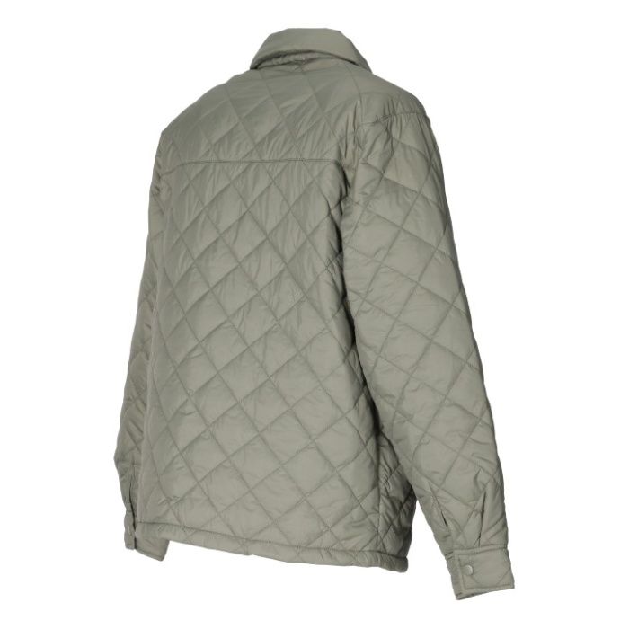 薄中綿キルトジャケット NAF‐220 カーキ Lの説明画像4