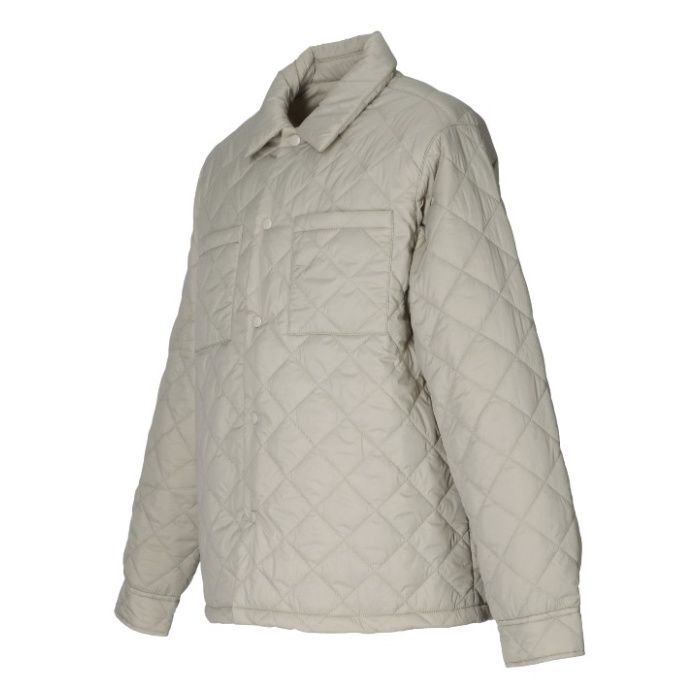 薄中綿キルトジャケット NAF‐220 ベージュ 3Lの説明画像3