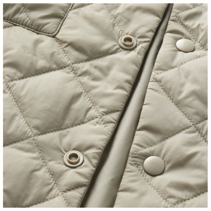 薄中綿キルトジャケット NAF‐220 ベージュ 3Lの説明画像5