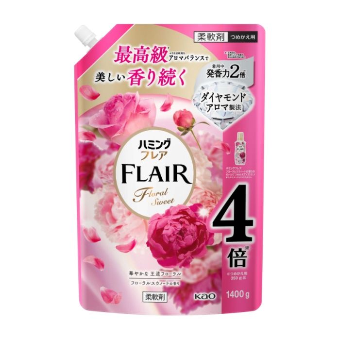 花王 ハミングフレア　フローラルスウィート　スパウトパウチ　1400g