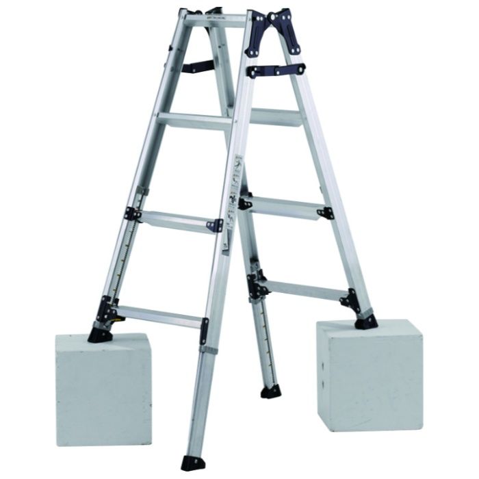 アルインコ 伸縮脚付はしご兼用脚立 120CM PRW120FX