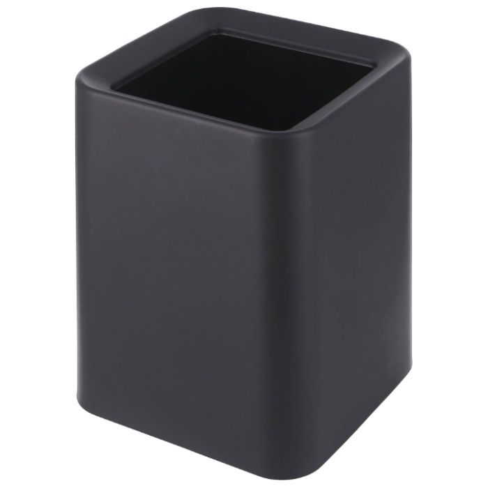 袋が隠せるゴミ箱 角型 8L ブラック