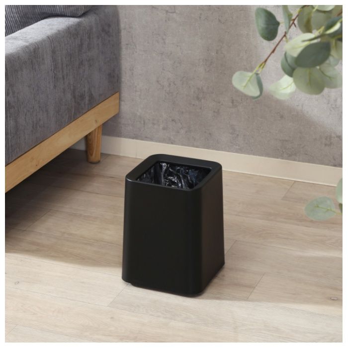 袋が隠せるゴミ箱 角型 8L ブラックの説明画像2