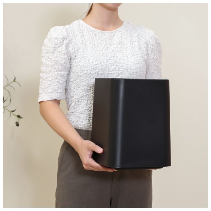 袋が隠せるゴミ箱 角型 8L ブラックの説明画像3