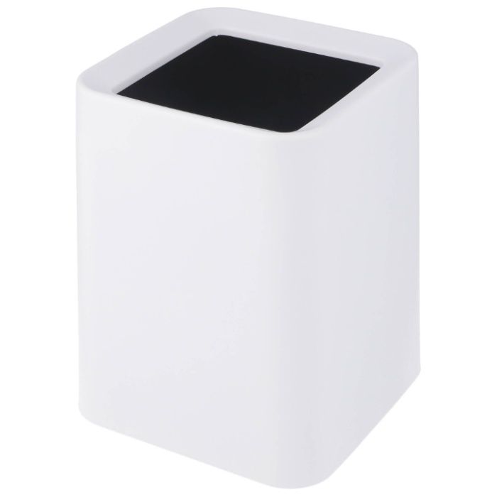 袋が隠せるゴミ箱 角型 8L ホワイト