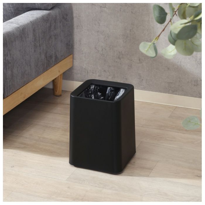 袋が隠せるゴミ箱 角型 11L ブラックの説明画像2