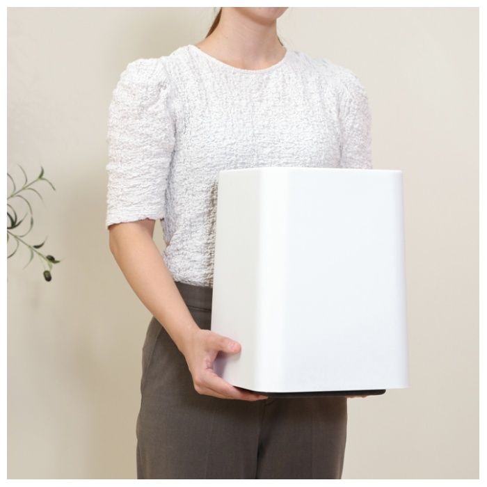 袋が隠せるゴミ箱 角型 11L ホワイトの説明画像3