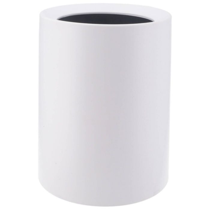 袋が隠せるゴミ箱 丸型 10L ホワイト