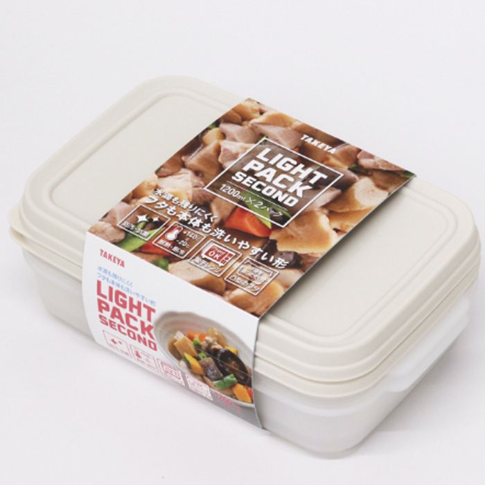 タケヤ化学工業 ライトパック セカンド グレージュ 1200ml×2個組