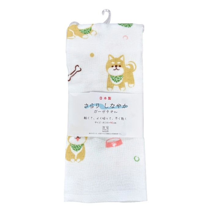 林 日本製ガーゼタオル シバケン 約34×90cm