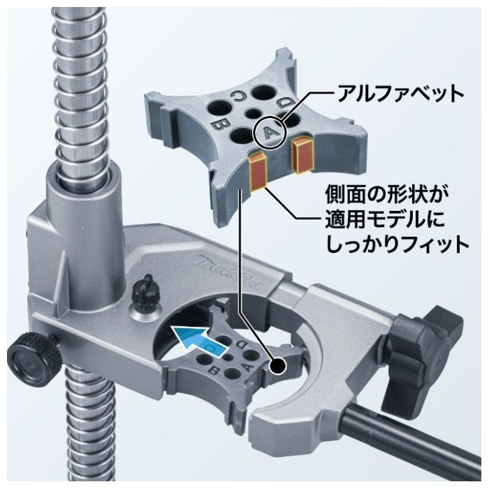 マキタ 垂直ドリルスタンド A-00500の説明画像4
