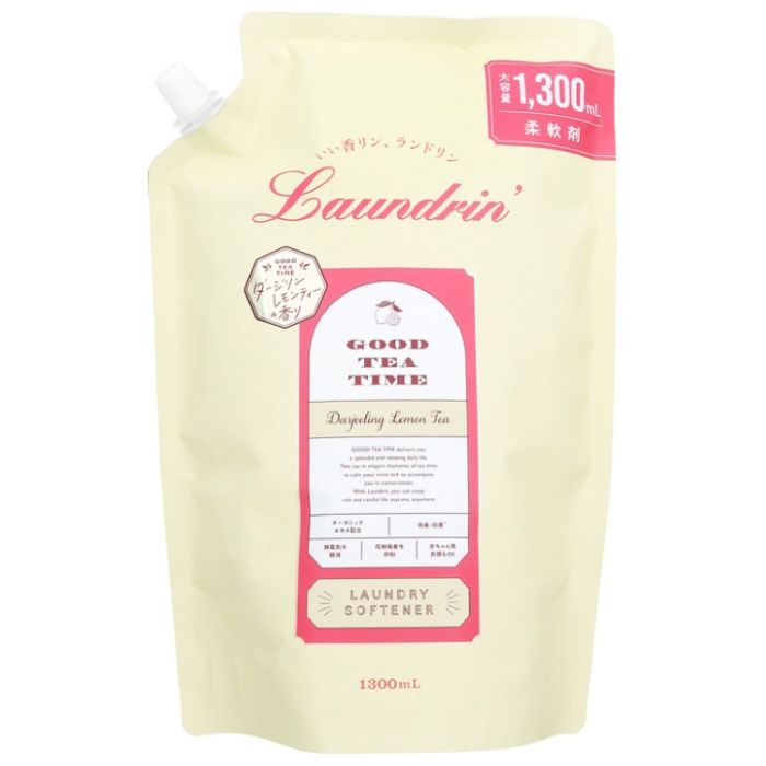 ランドリン柔軟剤 ダージリンレモンティー詰替1300ml