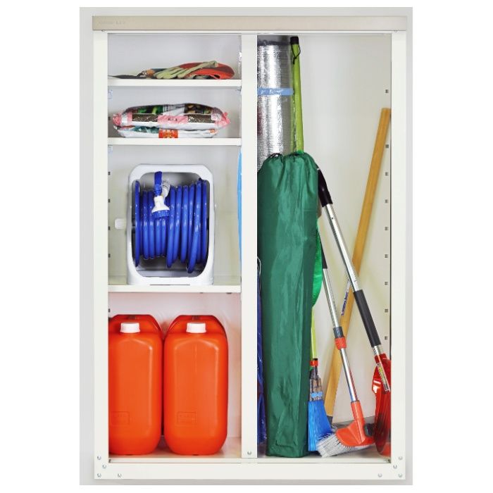 グリーンライフ 家庭用収納庫132 ハーフ棚仕様 HS-132HTの説明画像3