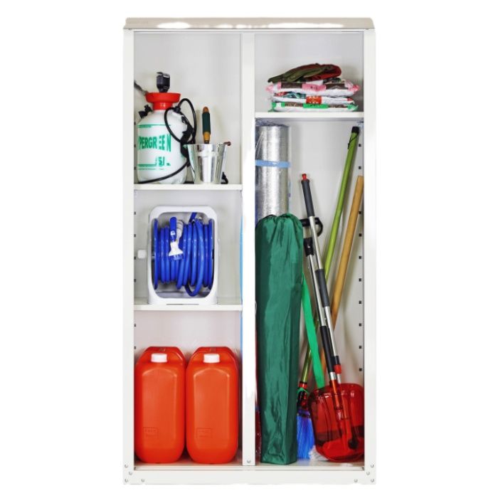 グリーンライフ 家庭用収納庫162 ハーフ棚仕様 HS-162HTの説明画像3