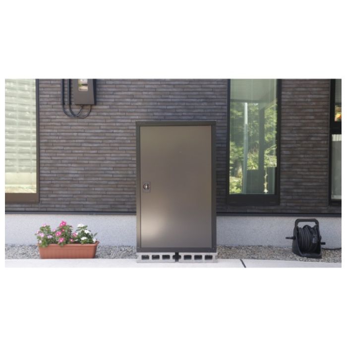 グリーンライフ 扉式タイヤ収納庫(ブラック/アッシュグレー) TBT-132(BK/AGY)の説明画像4