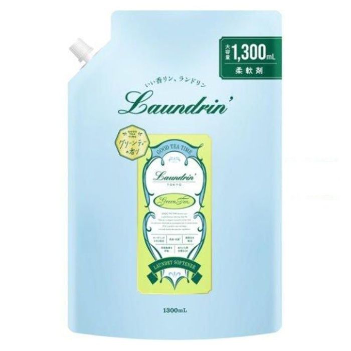 ランドリン柔軟剤 グリーンティー詰替1300ml