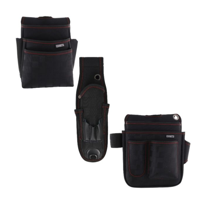 TAKAGI ICHIMATSU 腰袋3点セット 電工袋、角型釘袋、ペン型充電ドライバー差し