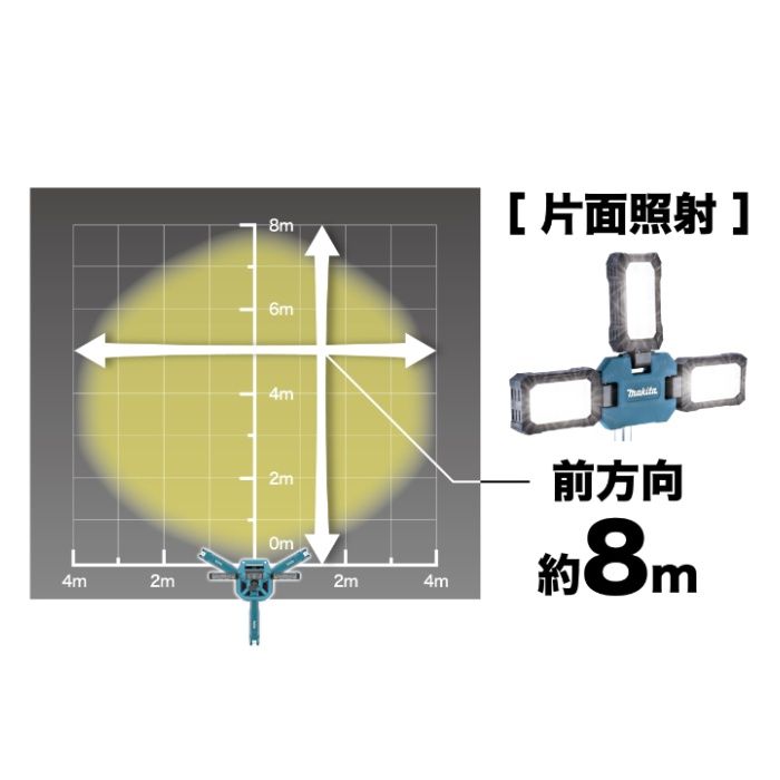マキタ 充電式タワーライト ML014Gの説明画像4