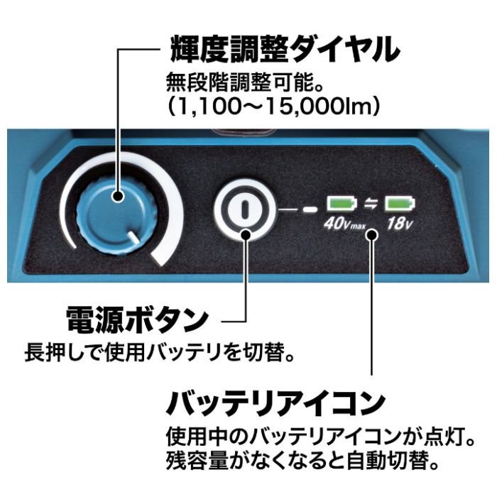 マキタ 充電式タワーライト ML014Gの説明画像5