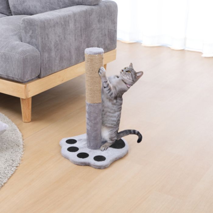 爪とぎ　ポールタイプ ねこぱんち　グレーの説明画像2