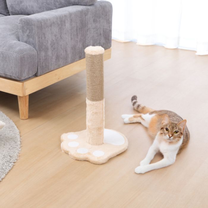 爪とぎ　ポールタイプ ねこぱんち　ブラウンの説明画像3
