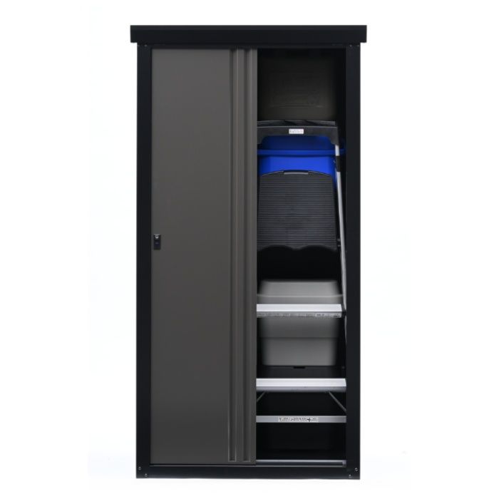 グリーンライフ ファミリー物置ダシーレ0918(ブラック&アッシュグレー) SRM-0918(BK/AGY)の説明画像3