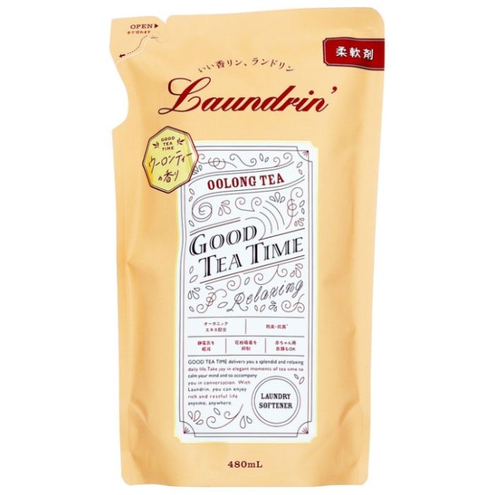 ランドリン柔軟剤 ウーロンティー詰替480ml